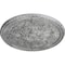 Ekena Millwork Bradford Ceiling Medallion (Fits Canopies up to 6 5/8"), 32 5/8"OD x 2"P, Ultra Pure White Crackle CM32BRUWC - alternate 3